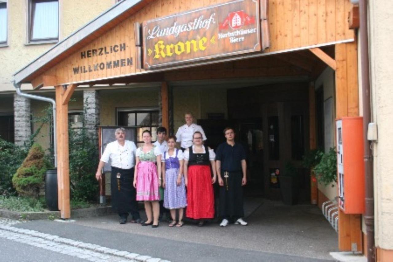 Landgasthof zur Krone Krautheim Exterior foto